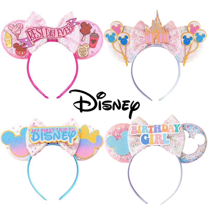 Ribbon Bow Gift - Disney doğum günü kızlar Mickey Mouse