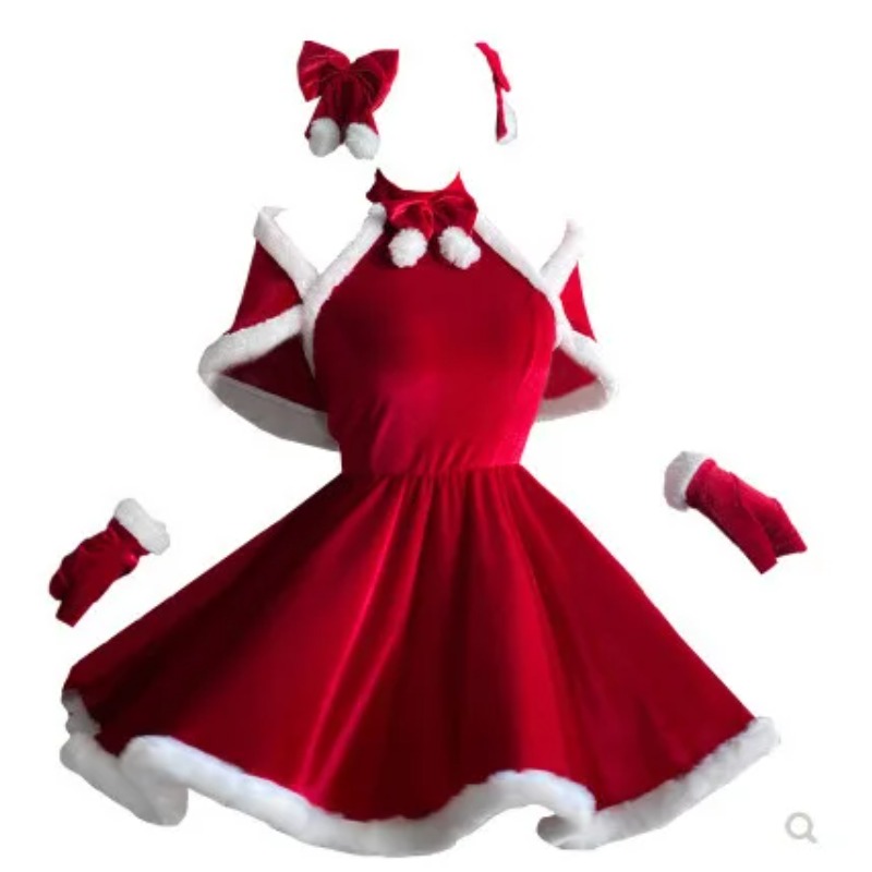 Elf Costume Christmas - Noel Cosplay kostüm aksesuarları takım elbise
