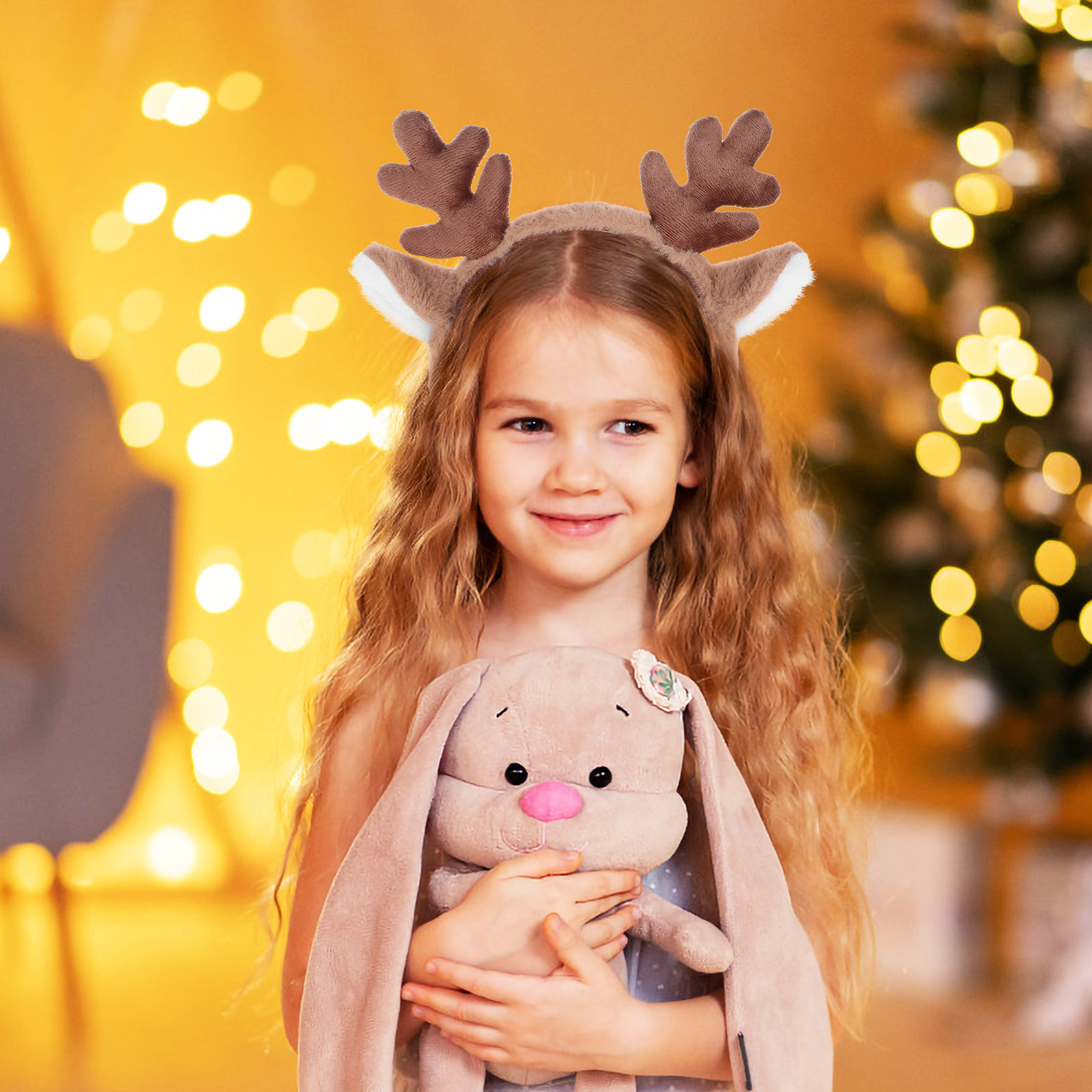 Reindeer Antlers Headband - Noel Taç Bandı Geyik Boynuzu Tasarımlı