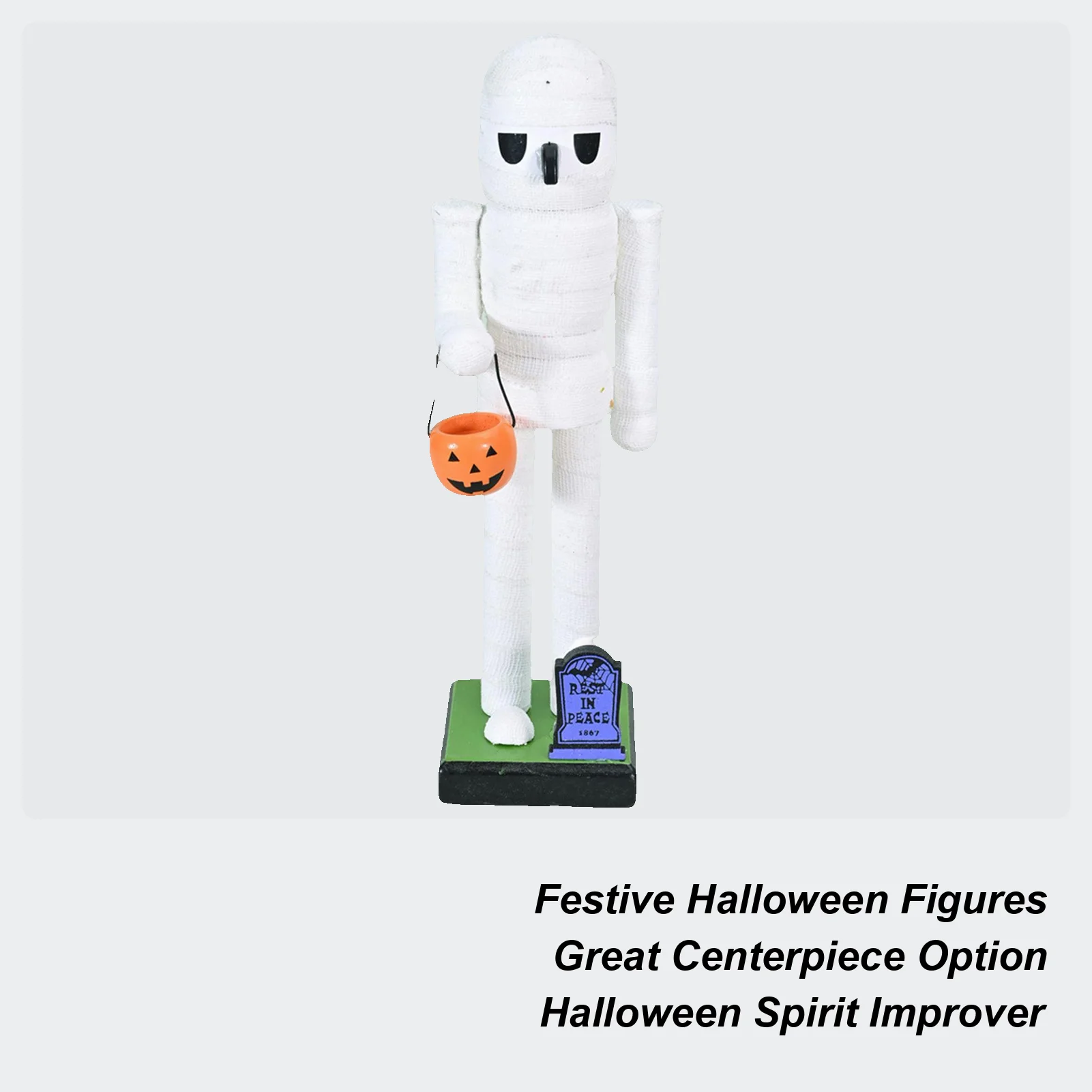 Nutcracker Figurine - İskelet Cadılar Bayramı Fındıkkıran Masaüstü Balkabağı