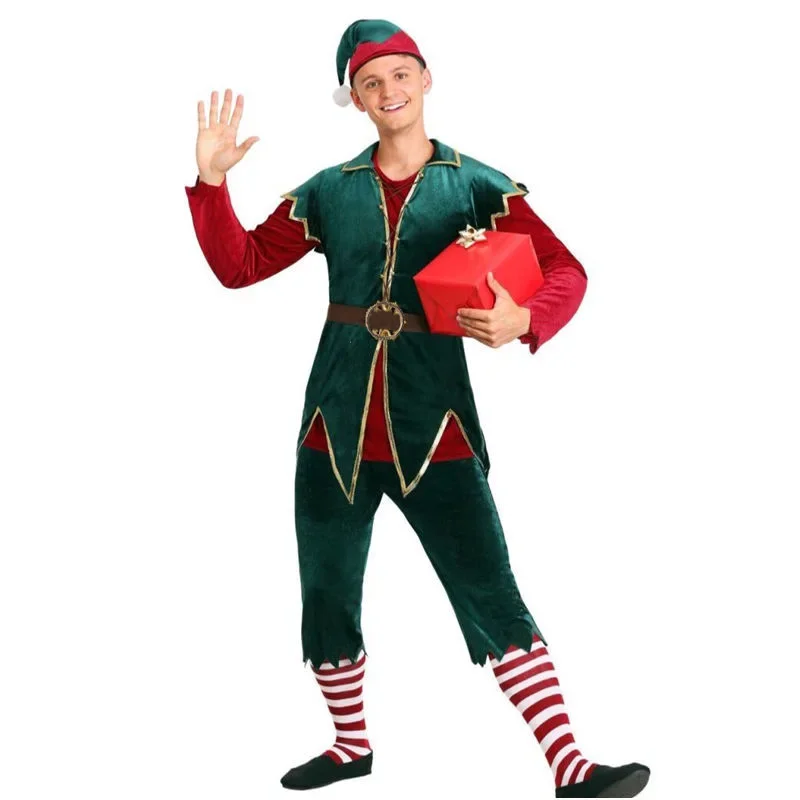 Noel Noel Baba Kostümü Çift Ta - Elf Costume Christmas incelemesi ve fiyatı