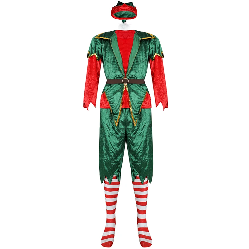 Noel Noel Baba Kostümü Çift Ta - Elf Costume Christmas incelemesi ve fiyatı