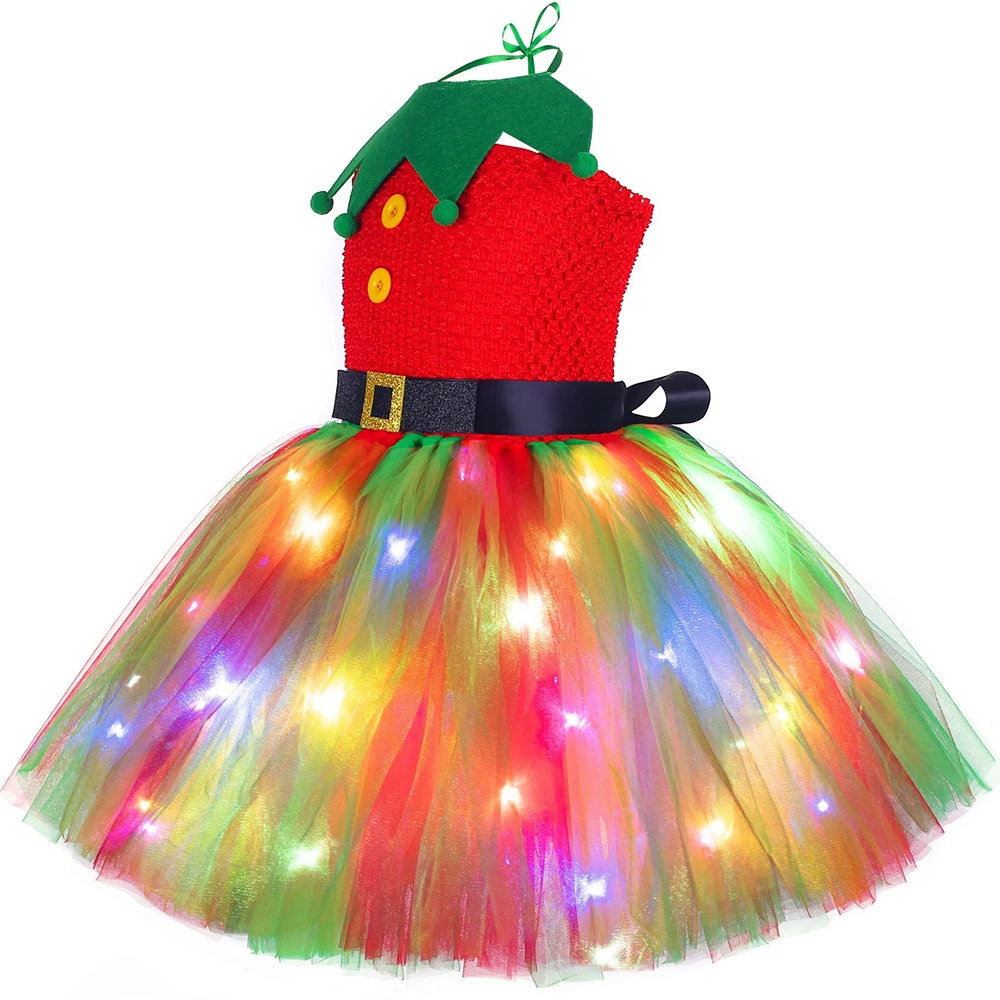 Kız Çocukları İçin Noel Tütü E - Elf Costume Christmas incelemesi ve fiyatı