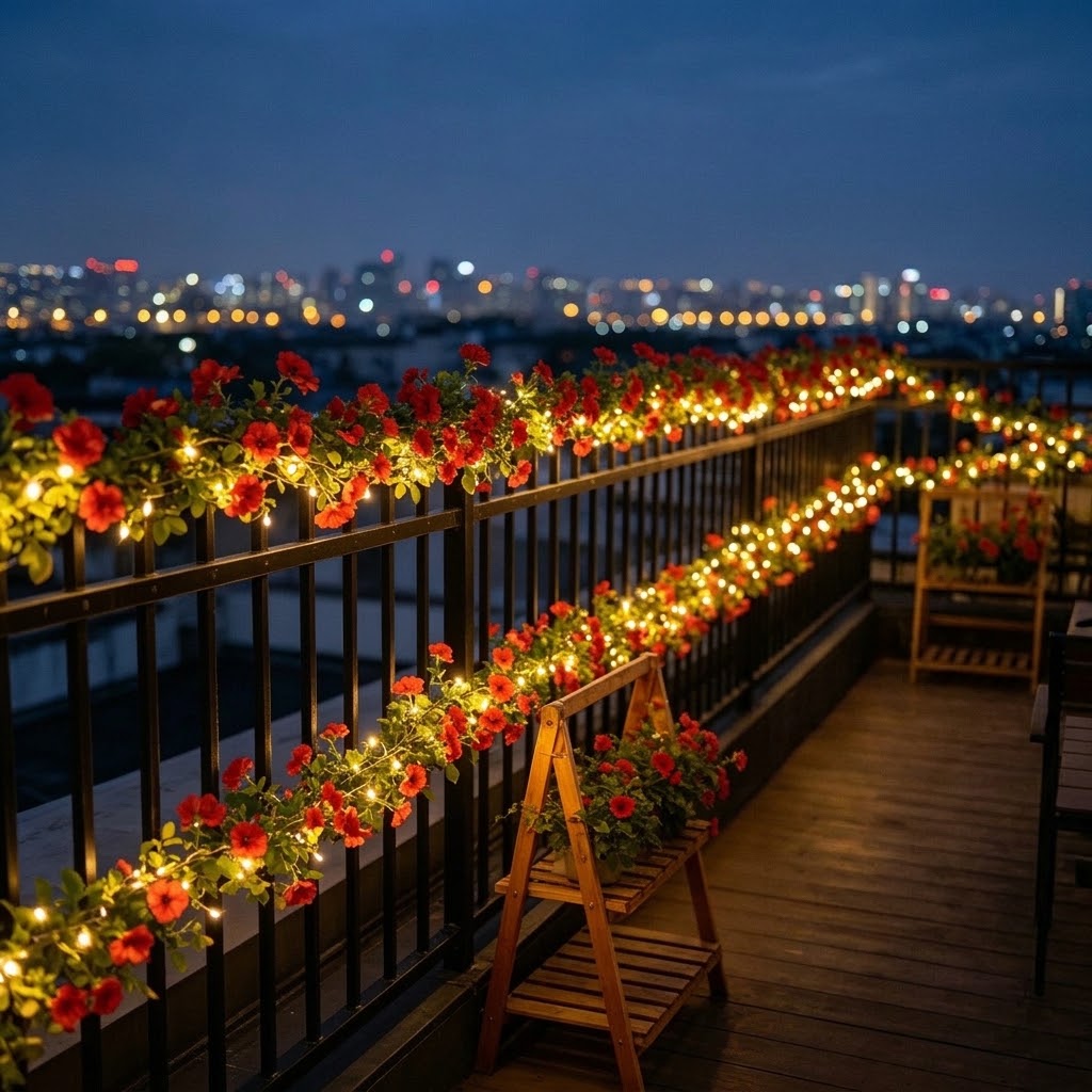 Güneş Enerjili Gül Çiçekli Çub - Led Fairy String Lights incelemesi ve fiyatı