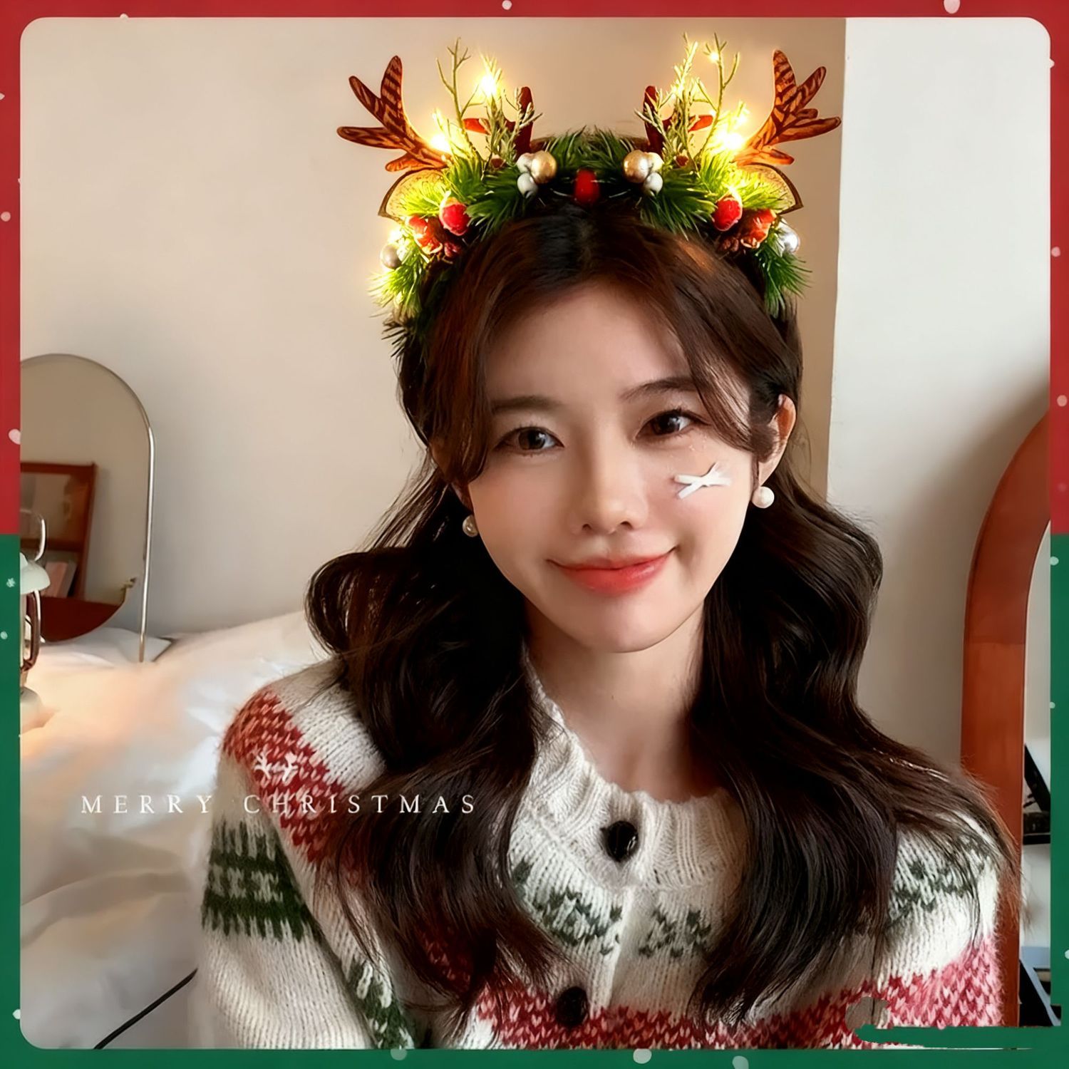 Noel Geyiği Boynuzlu Taç Bandı - Reindeer Antlers Headband incelemesi ve fiyatı